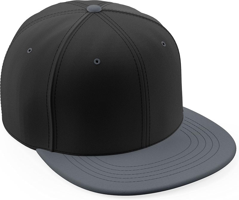 Daxton Store Classic Blank Snapback Flat Bill Visor Hat Cap One Size Adjustable Back - Image 1